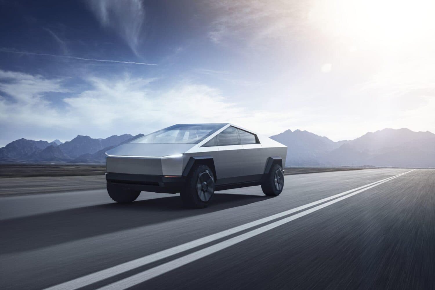 Cover Image for Tesla Pickup-Truck “Cybertruck” präsentiert sich mit allerhand Ecken und Kanten